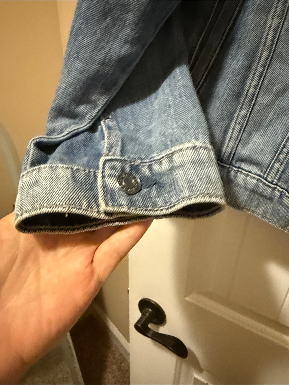 TORRID Light Wash Denim Jacket with Studded Shoulders - Picture 4 of 6
